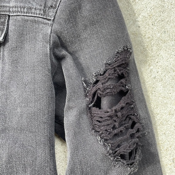 Black Denim Jacket - Picture 3 of 5